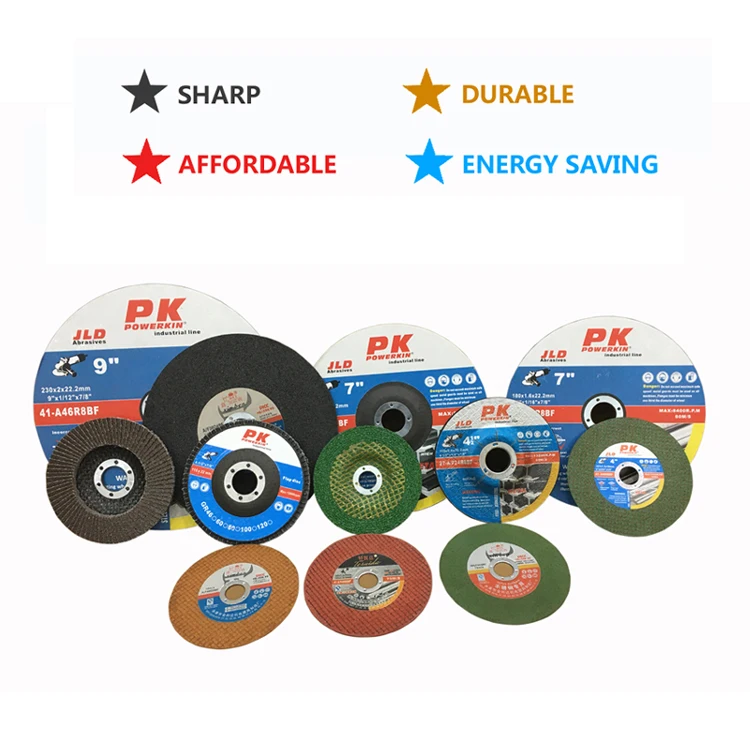 High Efficient Aluminum Oxide Abrasive  4 1/2 Inch Metal Grinding Disc Buffing Polishing Wheel For Metal