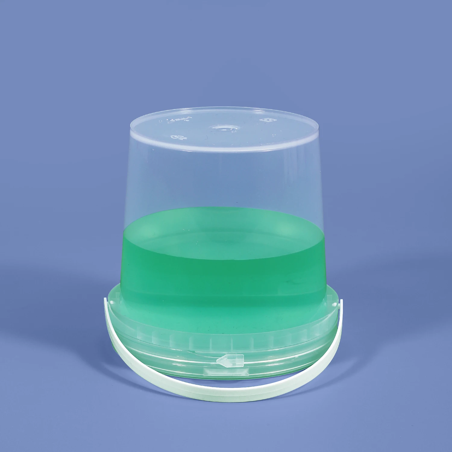 Wholesale PP Food Grade 1L Plastic Round Clear Bucket For Ice Cream Chocolate Popcorn Nuts Snack Packing