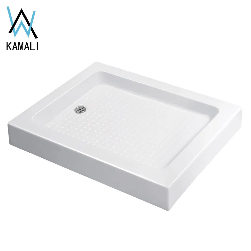  Kamali corian smc квадратная форма Культура мраморный душ с сиденьем мокрый комната автофургон 70x70 низкоуровневый rv душевой