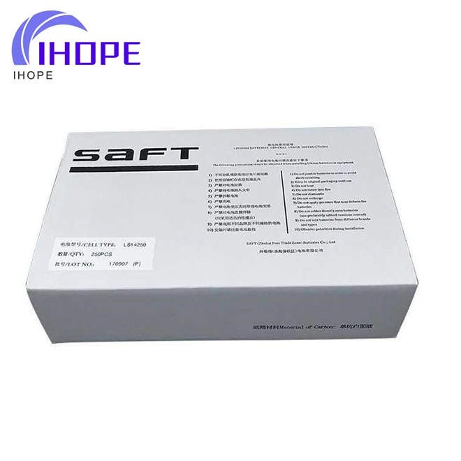  Литиевая батарея Saft LS14250 3 6 В 1/2 AA 1/2AA с новейшей датой
