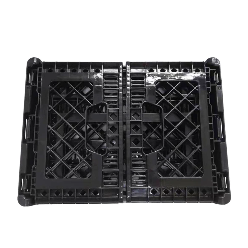 stacking 26 Quart supplier  Plastic Bottles Crate Storage Box Foldable Box For Milk Collapsible Crate