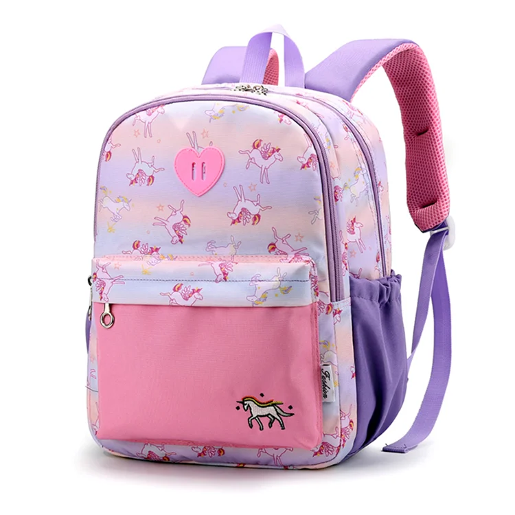 Full cartoon print light weight durable large capacity 1-3 grade student children boys and girls school bags