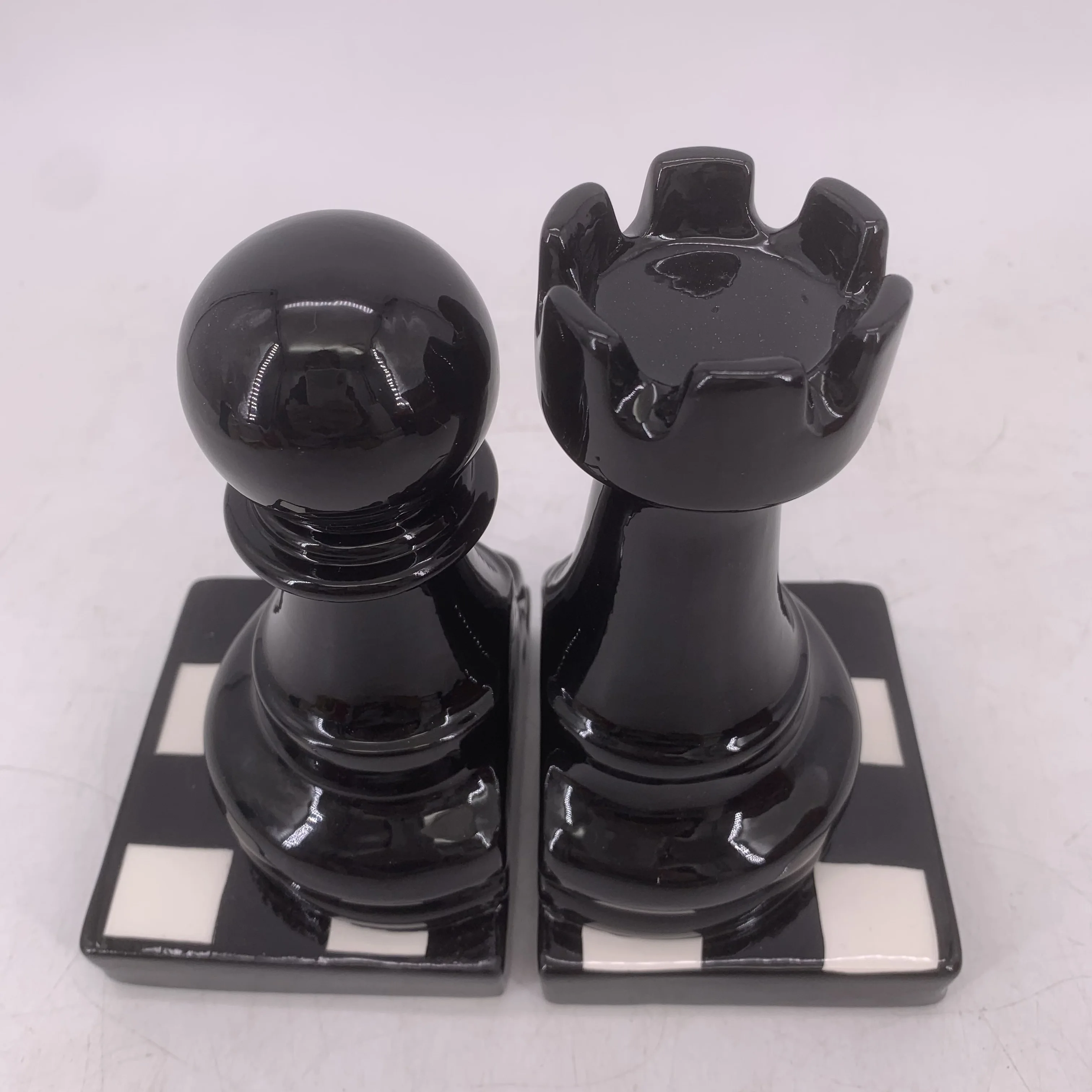 Hot sale Chess Ceramic bookends for kids bookends decorative,study room decor book stop book shelf stop library decor ceramic