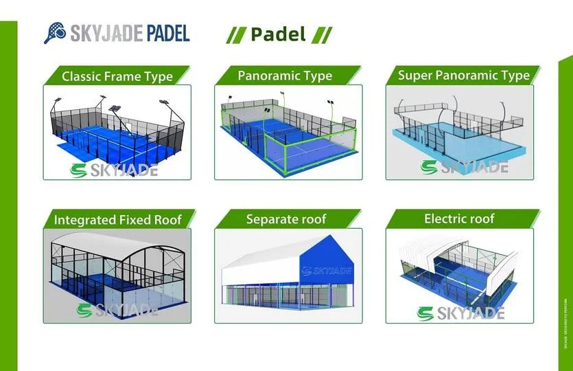 Large Indoor Padel Court Sport Tent by Manufacturer Panoramic Model with Steel and Glass Material Tennis Court Equipment Cover