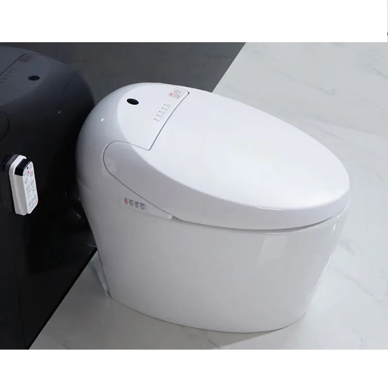 Luxury Warm Wash Self Clean Electronic Toilet Bathroom Automatic Feet Sensor Ceramic Toilets WC