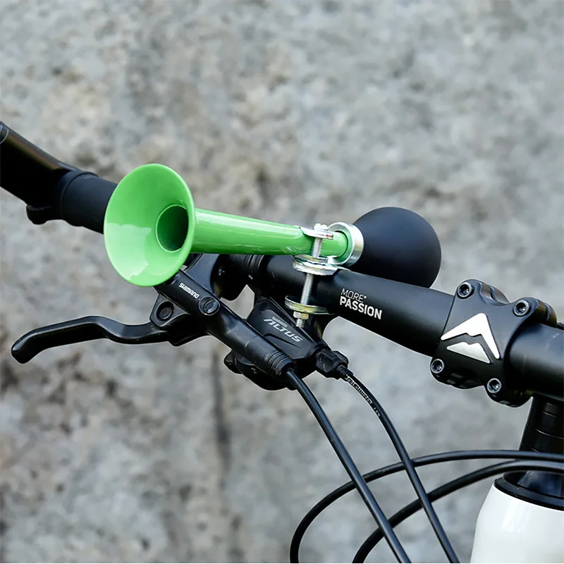 Bicycle air horn metal electroplating 7-inch horn straight air horn mountain bike bell bicycle  Cycling Bike accessories