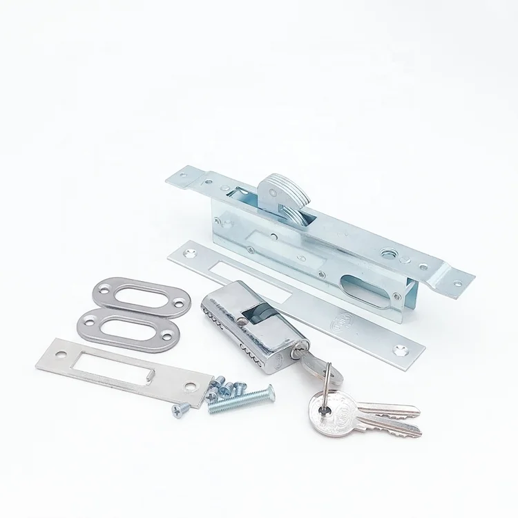 Factory Sale Hook Stop door Lock Parts double hook  door locks frame small oval cylinder mortise hook door lock