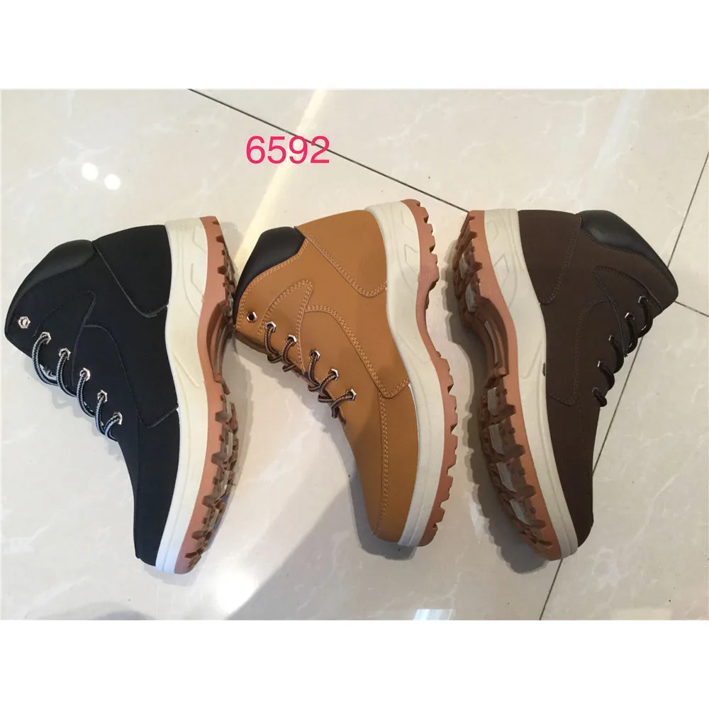 
new design comfortable shoes fabric upper safety boots for men 