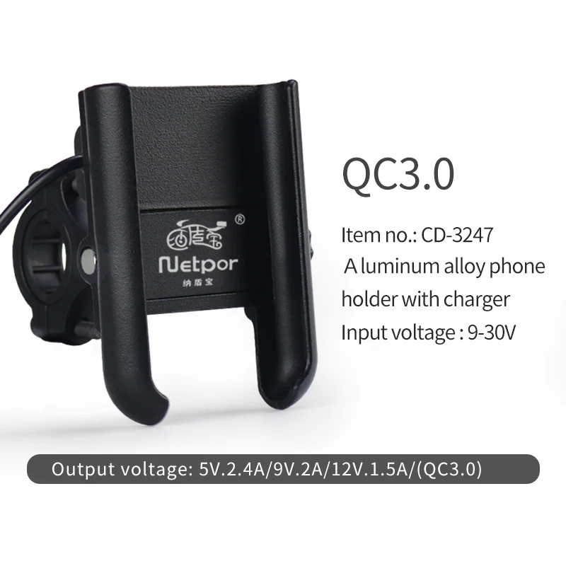 Aluminium Alloy Mobile Phone Holder Bike Motorcycle Cell