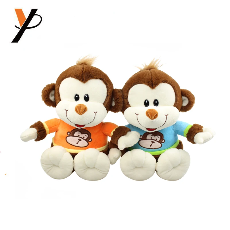 Customized  monkey plush toy stuffed animal with banana