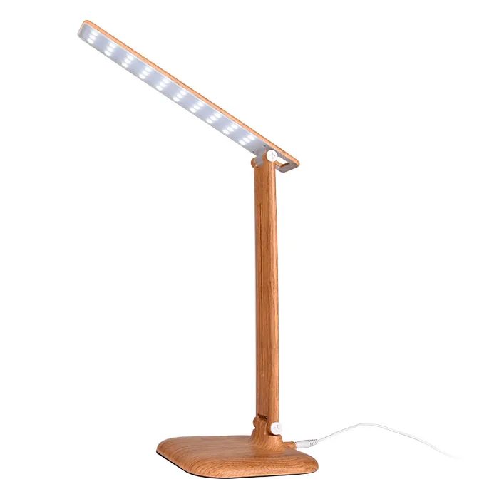 Dimmable ABS + PP Cheap Desk Lamp Cover Pattern Wood Grain Table Light
