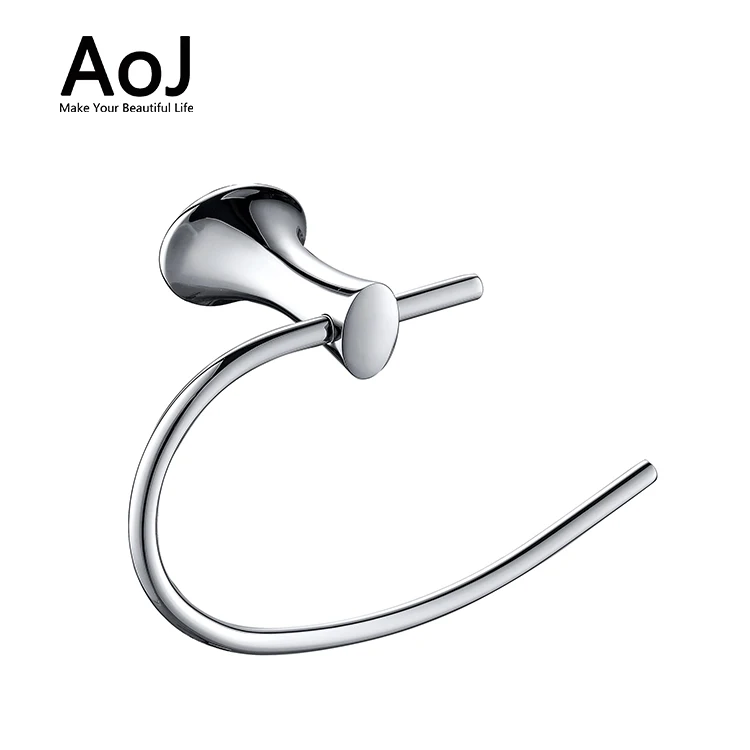 Simple design commercial use zinc alloy bathroom accessories metal bath towel rack