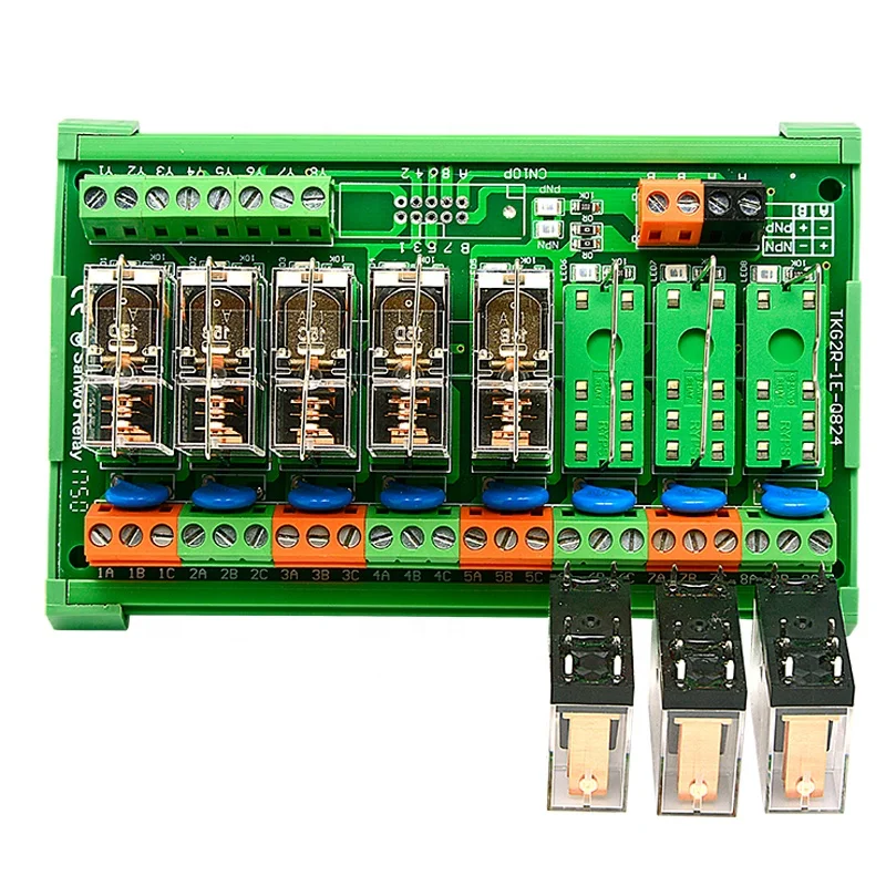 Низкая цена Новый 8-канальный 24v интерфейс модуль реле 12V G2R-1-E 8-pin открываются и закрываются PLC