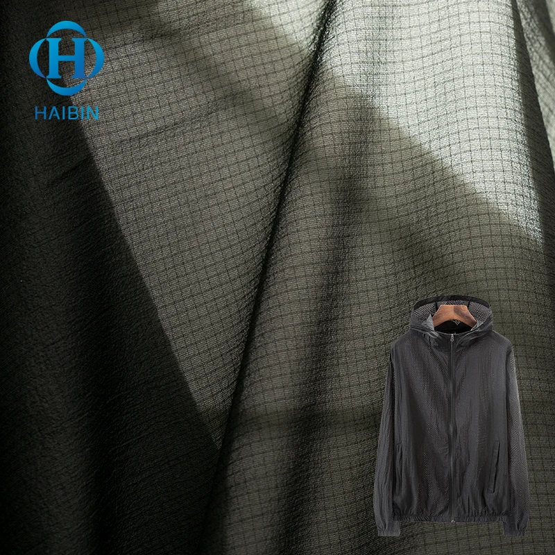 7D 100%Nylon Ripstop Fabric 0.65OZ Ultra-light  Sun-proof Anti-UV Sense of wrinkle For Super light sun-protective clothing