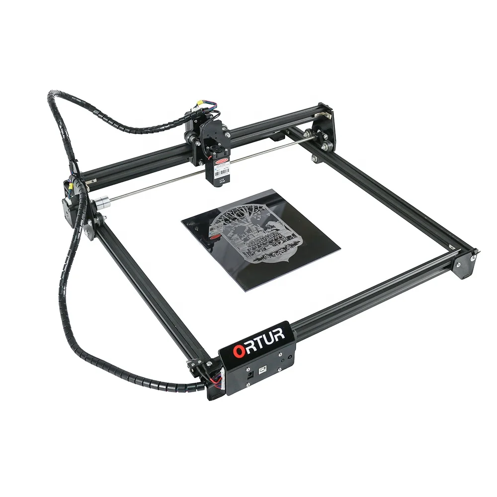 Лазерный гравировальный станок 40 Вт CO2 3020 Лазерная режущая машина с вытяжным вентилятором USB порт