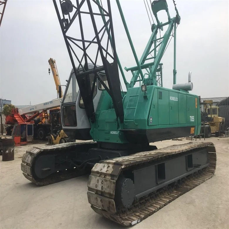 55-тонный Подержанный 7055 кран kobelco дешевый для продажи гусеничный в хорошем состоянии