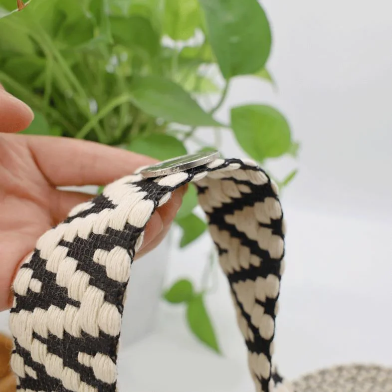 Direct selling thickened cotton jacquard elastic band custom belt luggage strap elastic band