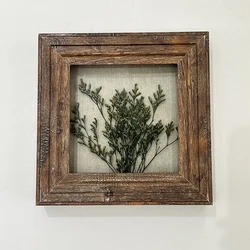2022 DIY MDF picture frame rustic Box Dried Butterflies Box Square Frames Wholesale Shadow Box Plant Specimen Frame