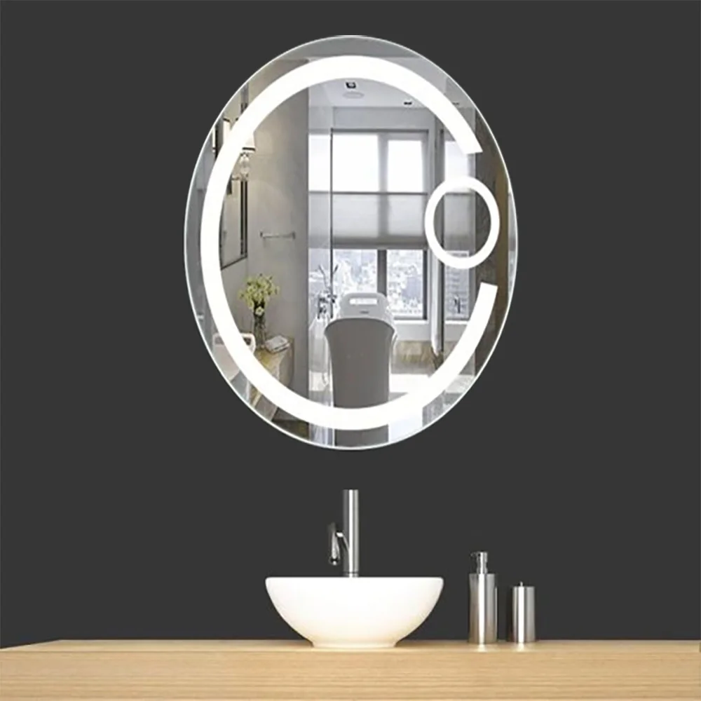 Smart Bathroom Accessories LED Bathroom Mirror Light With Magnifier