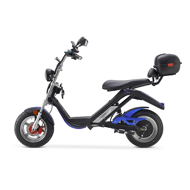 Недорогой Электрический мотоцикл Citycoco 2100 с мотором 60 в 20 Ач со склада ЕС 2020