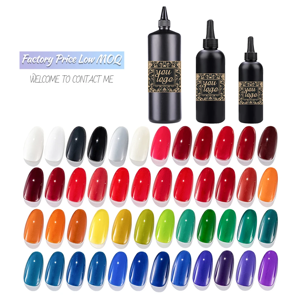 High Quality UV Gel Nail Polish OEM Kilogram 1KG Raw Material Soak Off Nail Lacquer Bulk Packing Custom Nails Varnish