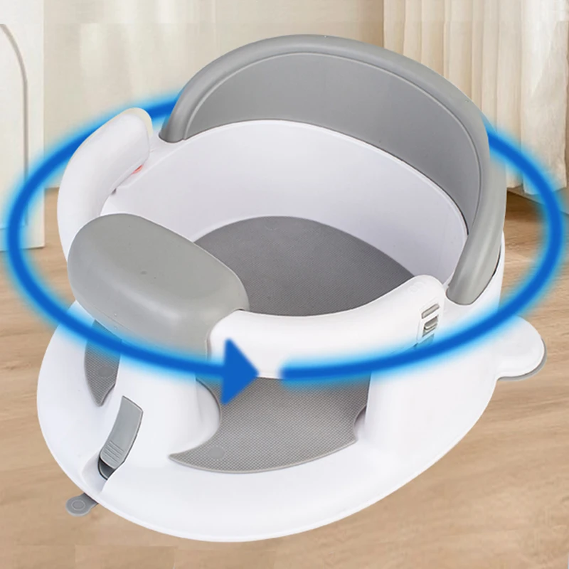 Factory Wholesale Baby Products Plastic Safe Baby Wash Stool Detachable Full Encirclement Newborn Bath Seat Easy Clean