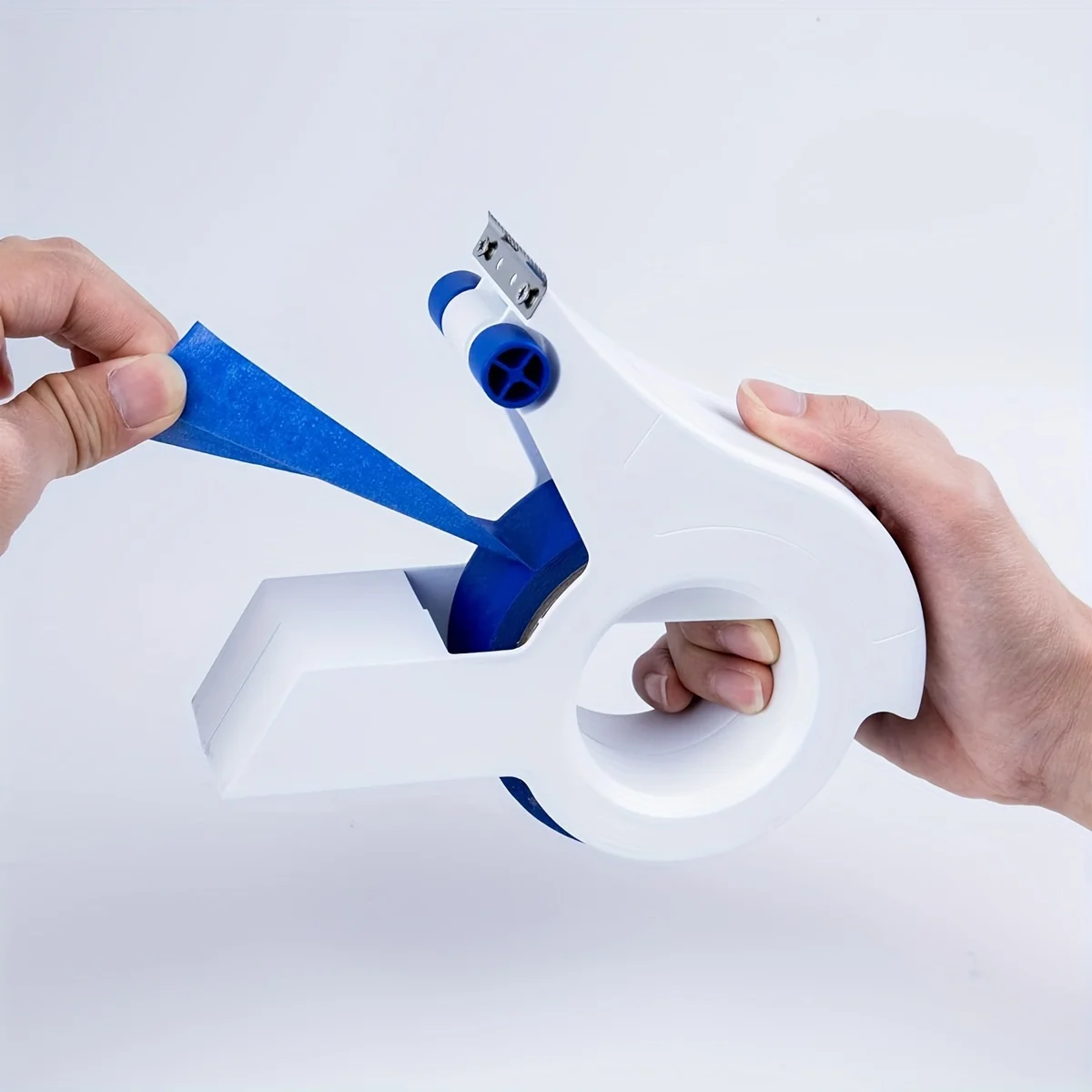 Manual Adhesive Tape Applicator Painter Masking Tape Applicator Machine for Repairing Cracks in Tiles with Cutting Tool