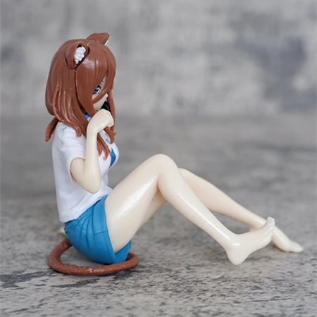2 Styles 10CM Sexy Cat Girls Manga Figurine The Quintessential Quintuplets Ichika Nakano Miku Nakano Model Toy PVC Anime Figure