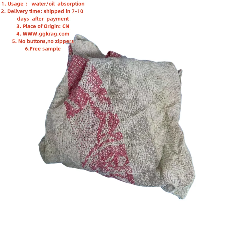 Cotton fabric cut pieces good absorbent mixed colour Towelling Rags used towel TERRY RAGS