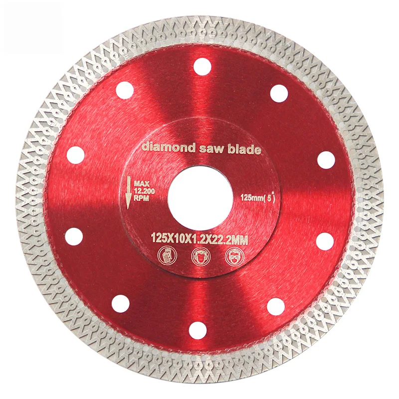 4.5 Inch Wet Cutting Diamond Turbo Saw Blade For Porcelain Tile Stone