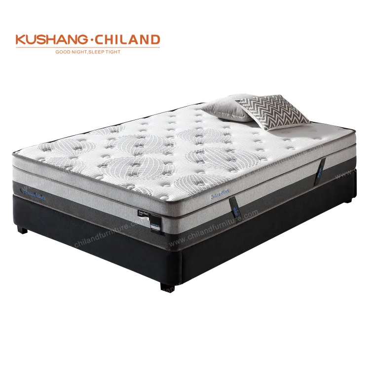 High quality Sleep Well  Hotel  5 zoned  pocket spring mattress queen size Gel Memory foam mattress OEM manufacturer