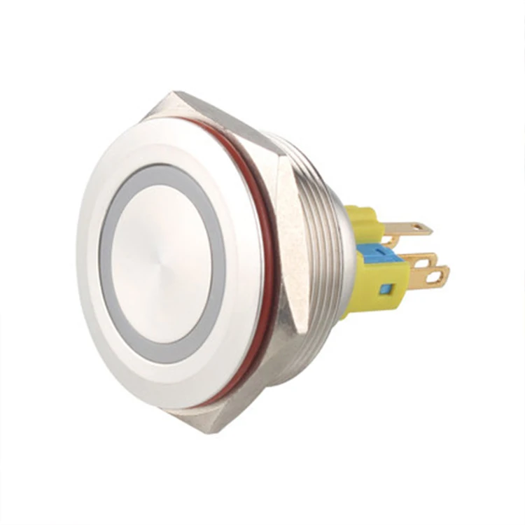 Metal LED Switch Latching Push Button/19mm waterproof IP67 Switches