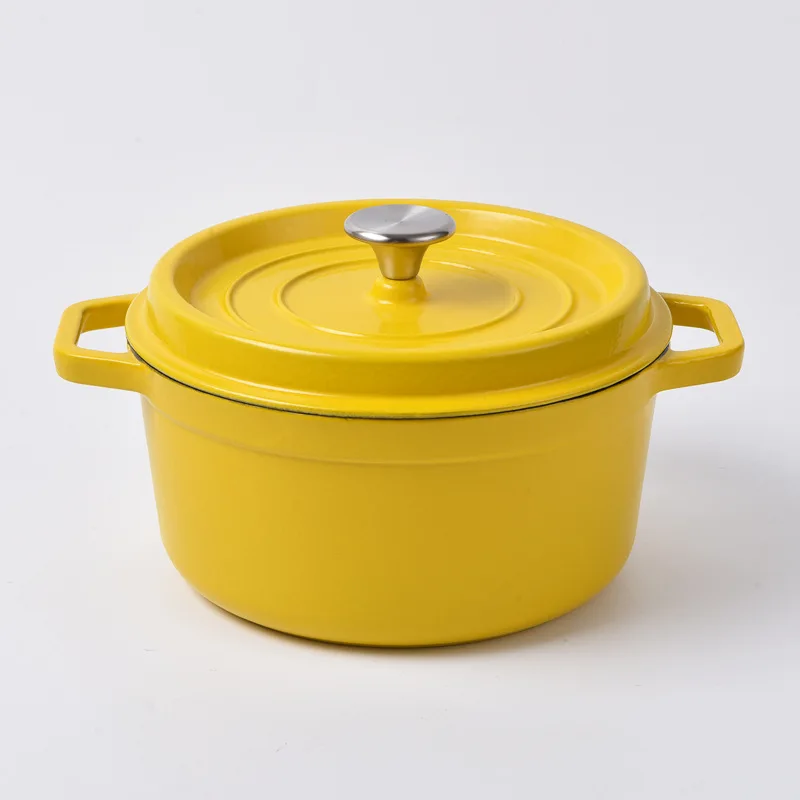 Cast Iron Pot Enamel Pot Wholesale Stew Amphora Soup Pot Non-Stick Pan Household Iron Cast Cookware Sets