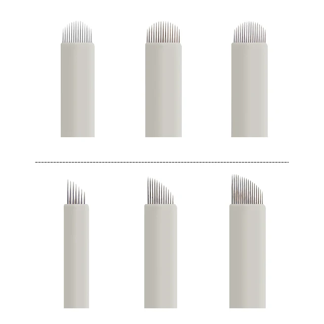 Wholesales Eyebrow Tattoo Permanent Makeup Cosmetic Eyebrows Tattooing Needle Eyebrow Tattoo Needle For Manual Pens