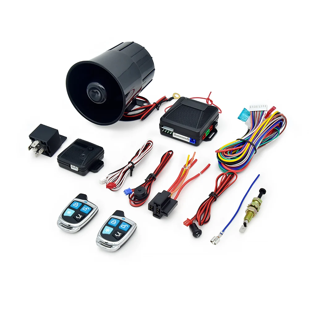 Car alarms for South America Market variable/rolling/jumping code car alarm system one-way car alarm siren keyless entry system