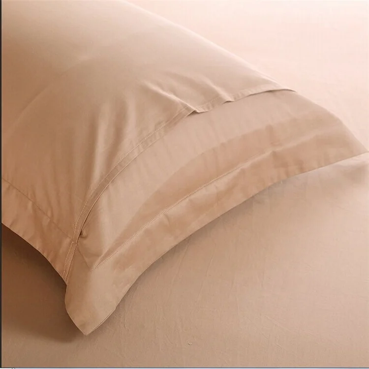 100% Cotton hotel bed cotton fabric pillow case 2-pack standard pillow protectors
