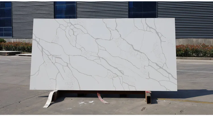 Calacatta White Artificial Slab Stone Quartz quartz vanity counter top Kitchen