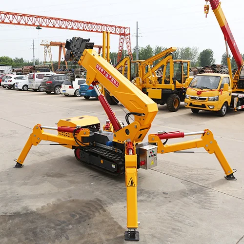 High Quality Small Spider Cranes 3 Ton Remote Control Spider Crawler Crane Fly Jib Electric Crane Cheap Price