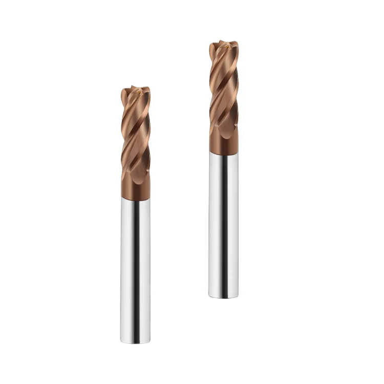 High Quality Corner Radius HRC68 Milling Cutter High Hardness High Speed Cutting CNC Machining