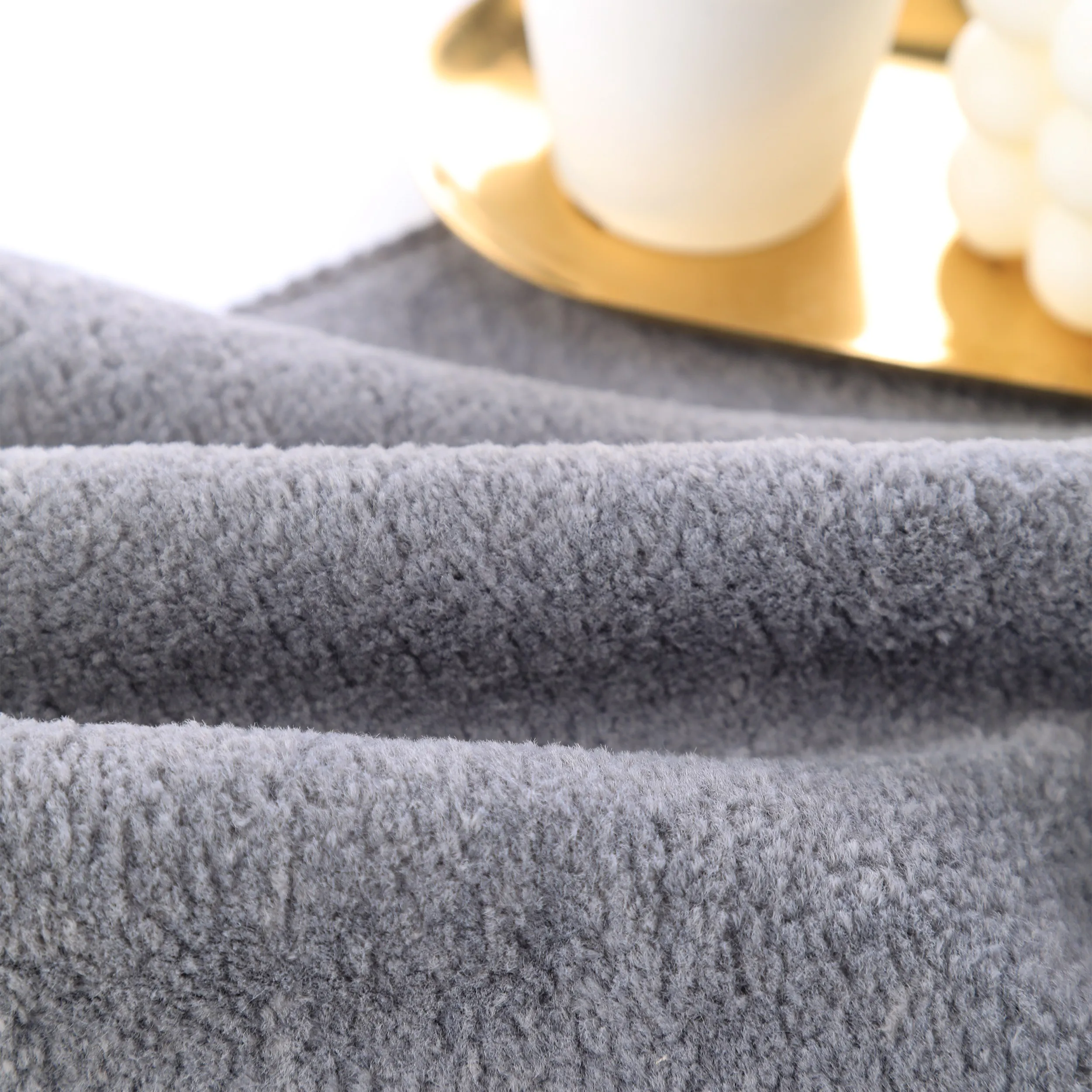 2024 Trend sofa fabrics soft wool like fabric 100% polyester home textile upholstery knitted sofa fabric