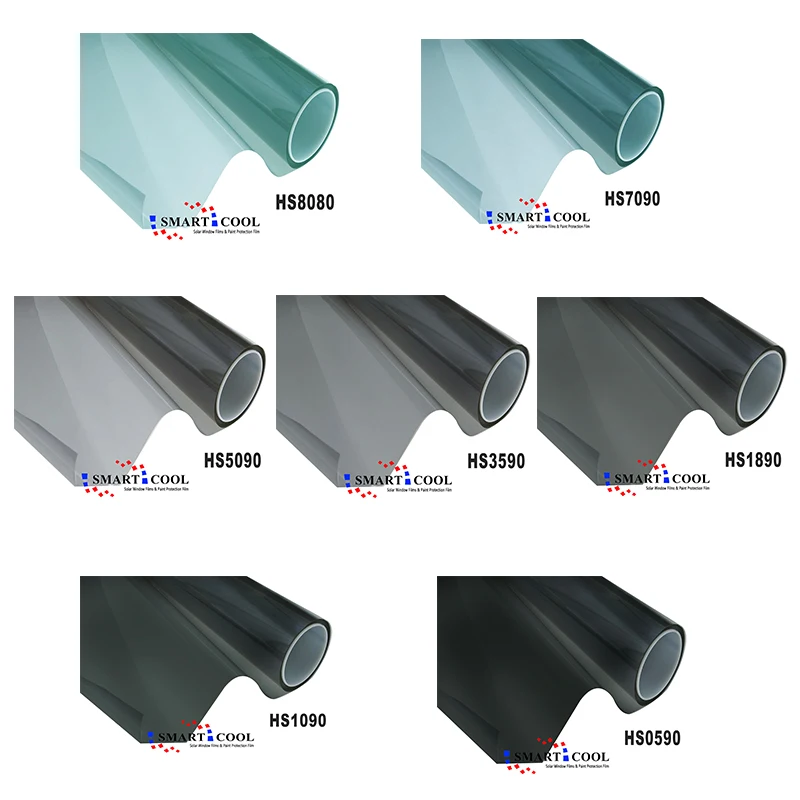 High Heat Rejection UVR 99% IRR 94% Nano Ceramic Carbon Window Tint Film Solar Window Film One Way Vision Car Stickers