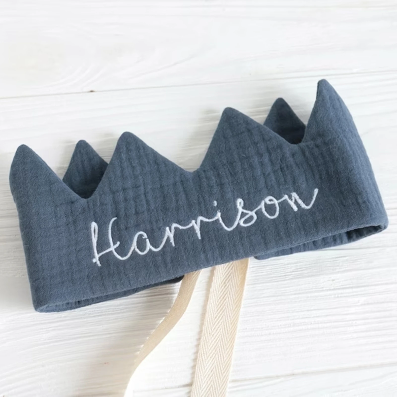 Wholesale Birthday Crown For Kids Monogram Happy Birthday Crown Cotton Birthday Crown