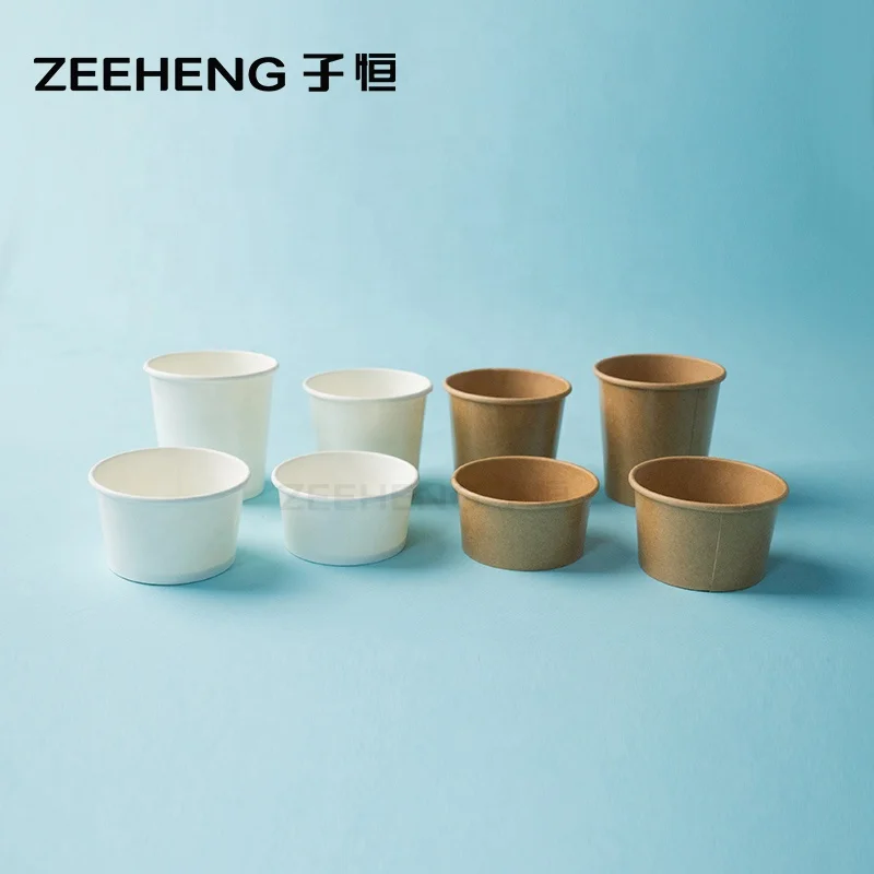 Wholesale Disposable 1.5oz 2oz 3oz 4oz Ice Cream Packaging Custom Paper Sauce Cup with Lid