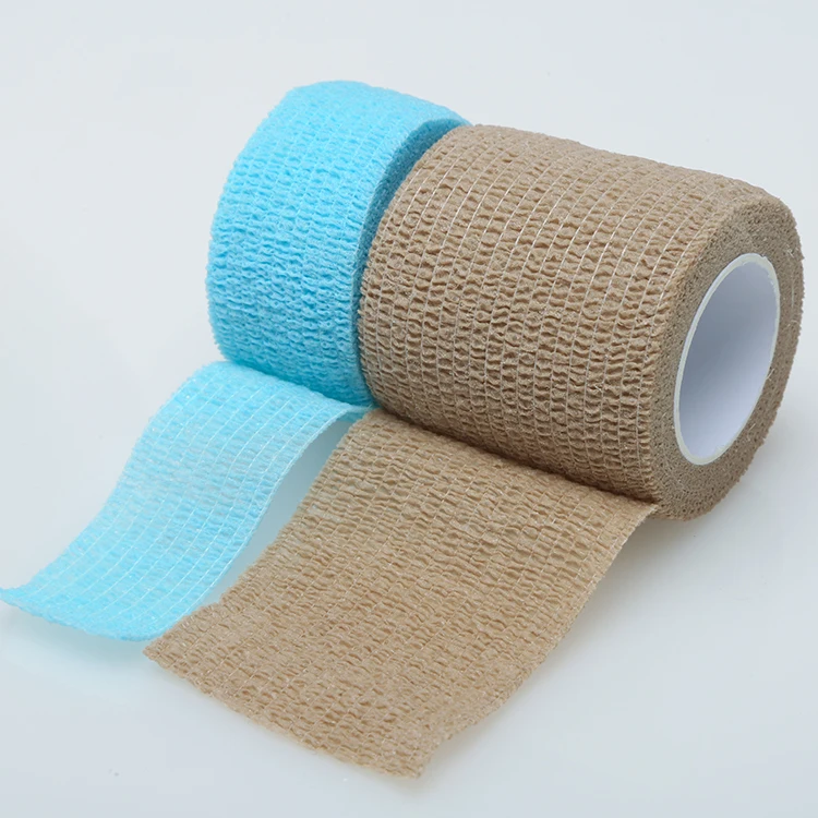 Hot Selling Self Adhesive Sports Tape First Aid Supplies Wrist Ankle Colored medical gauze & bandage