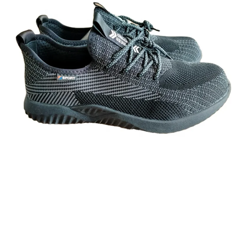 ladies sport steel toe safety boots for farms field workshop black lightweight safety shoes