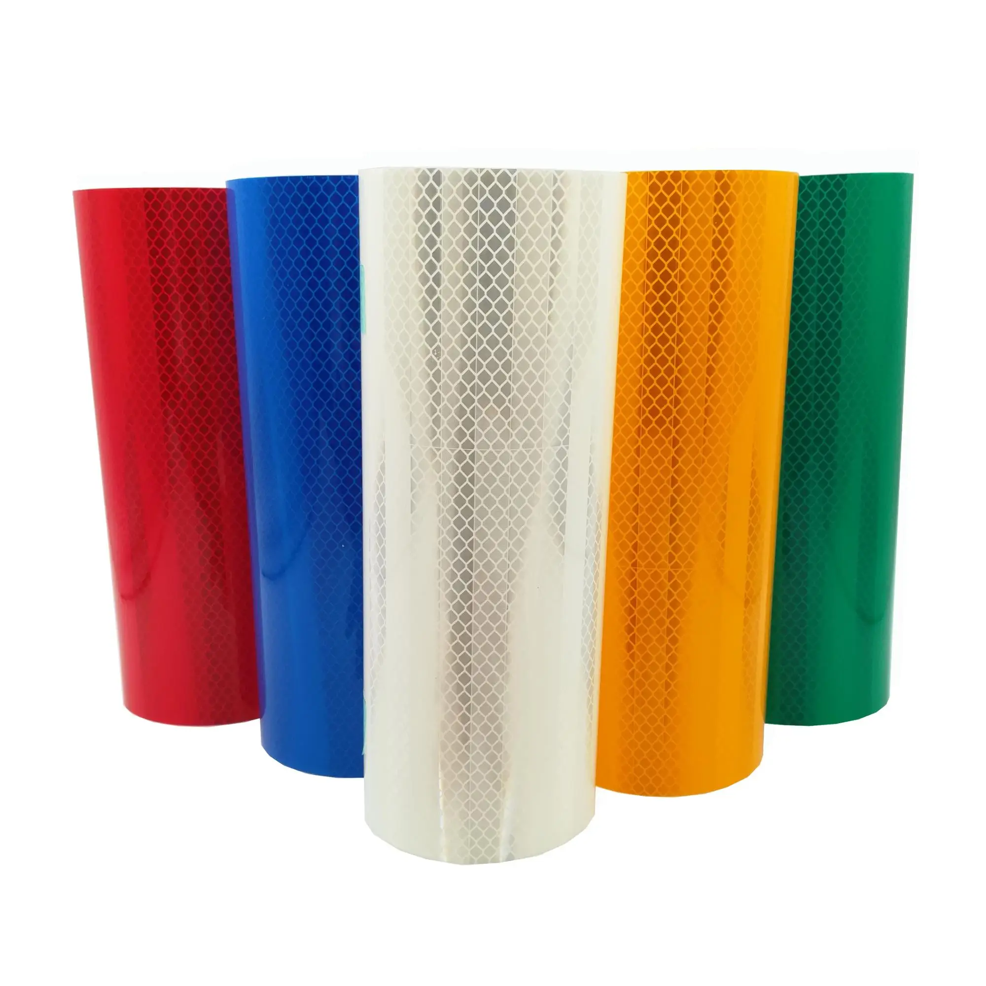 Custom Honeycomb PVC Reflective Retro Safety Sheeting Sticker Rolls Adhesive Vinyl Sticker Sheets Film Honeycomb Sheet Material