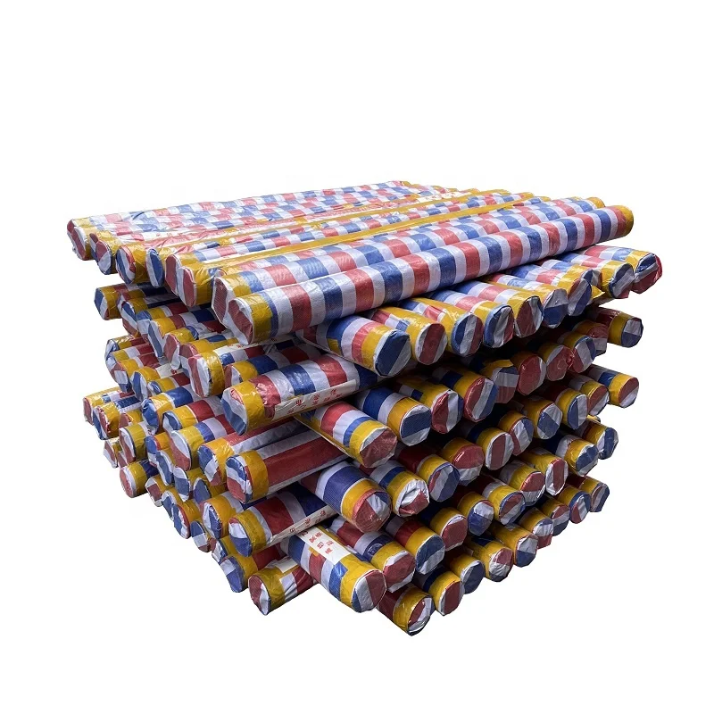 Plastic Canvas Sheets Strip Tarpaulin PE Material 3 Colors High Quality Good Price Widely Usage