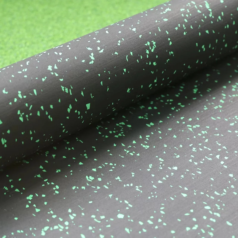 High quality anti slip Eco Friendlyrubber roll matcoin rubber sheet roll6mm rubber gym roll matgym rubber flooring roll