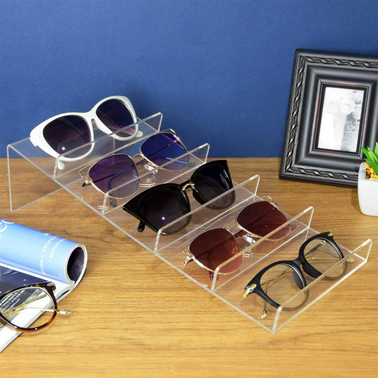 Spring Sign sunglasses display rack acrylic clear acrylic sunglasses organizer