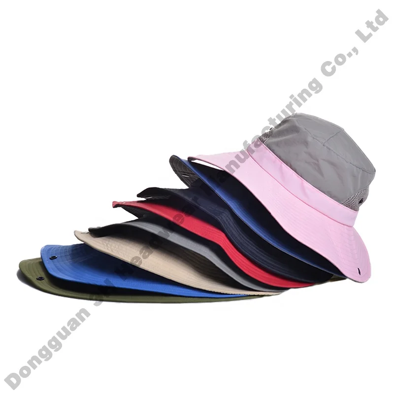 Wholesale Adjustable Summer Outdoor Sports Multiuse Caps Sun Fisherman Hat for Men Custom Waterproof  Surf Bucket Hats